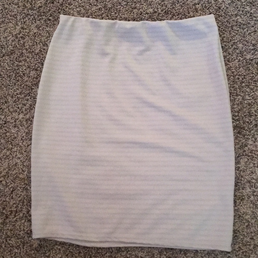 Tan mini skirt